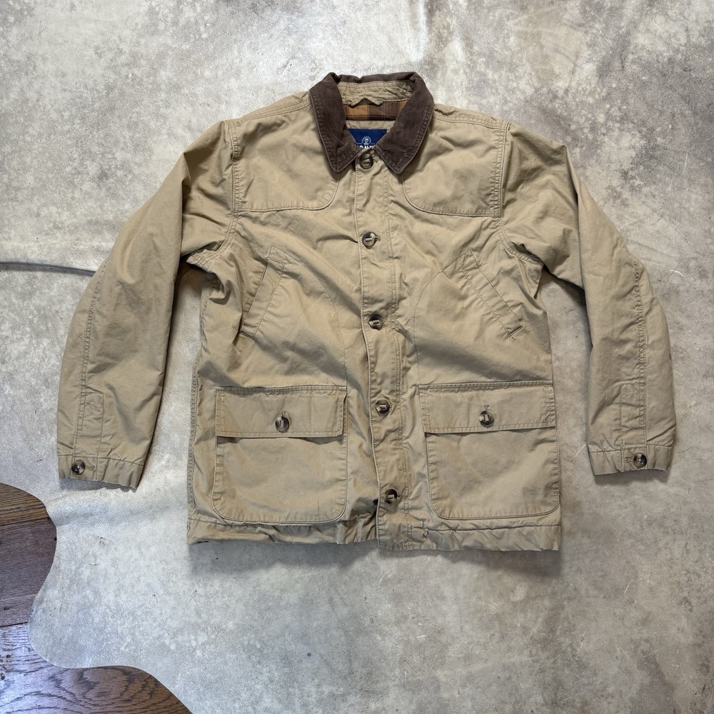 Old Navy‎ Jacket Mens Large Beige Corduroy Collars Chore Barn Outdoor Corduroy
